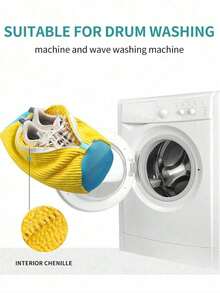 1-3个洗衣机用洗鞋袋、洗鞋防变形洗衣袋、懒人魔机洗鞋袋、懒人洗鞋袋、滚筒洗衣机用涤纶洗衣袋、鞋子保护袋、开学季学生洗鞋必备、圣诞节/万圣节洗衣收纳袋 - 彩色 - 查看 6