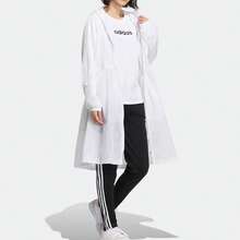Adidas Women's Neo Long Lightweight Jacket Sports Outerwear - White - View 3