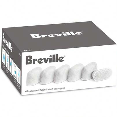 Filtros de Agua de Repuesto Breville, Paquete de 6