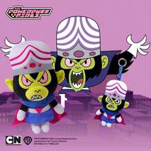 THE POWERPUFF GIRLS 新品飞天小女警毛绒玩具电影反派公主莫巴克斯和莫乔毛绒钥匙扣女孩圣诞礼物 15 厘米柔软可爱的毛绒玩偶 - 彩色 - 查看 10