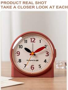 This 4.5-Inch Bedroom Music Alarm Clock Features Silent Operation And A Stylish Design That Easily Blends Into Your Bedroom, Office, Or Dorm Room, Making It The Perfect Addition To Any Space. It Features A Night Light And Snooze Function And Is Powered By Two AA Batteries (Batteries Not Included). - Multicolor - View 13