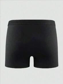Boxers noirs imprimés pour hommes, convenant pour les vacances, le port quotidien, et également un cadeau parfait pour le petit ami ou le mari - Noir - Voir 3