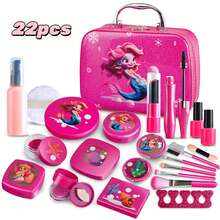 Kids Pretend Makeup Set (, Not For Real Use) Roleplay Vanity Cosmetic Bag Makeup Kit Princess Makeup Handbag Gift Box Set, Birthday, Holiday, Christmas, New Year Gift - Shape - View 14