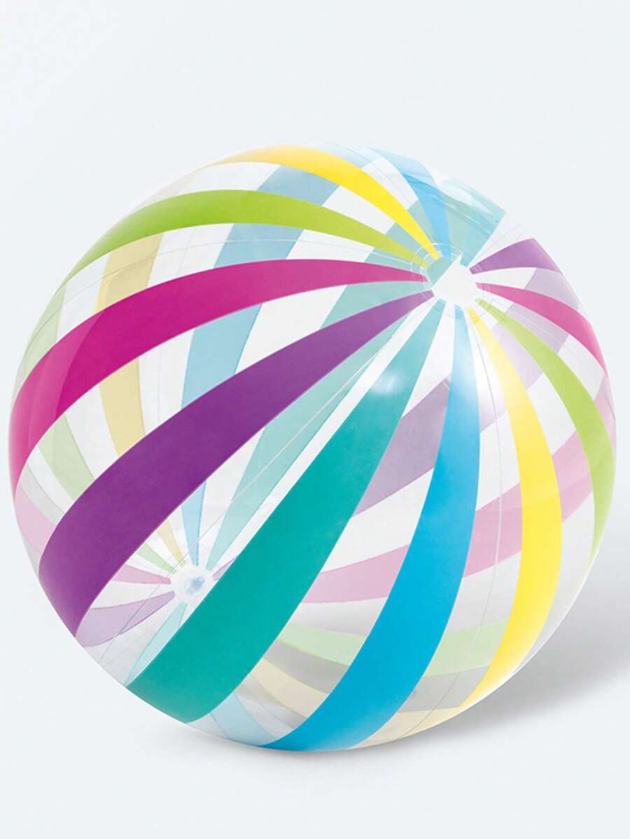 pelotas de playa grandes para verano, diseño de arcoíris para nadar en la piscina o playa, tres pelotas de playa gigantes gigantes