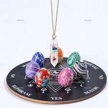 9 件占卜水晶套装，包括决策板、多色宝石蛋，非常适合精神解读和探索 - 多彩的 - 查看 18