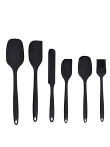 6 件套硅胶烘焙套装 - 耐热，可用洗碗机清洗 - 包括长铲、铲子、刮刀、油刷、蜂蜜铲 - 适合感恩节、复活节、万圣节、圣诞节和所有场合 - 送给面包师和家庭厨师、厨房、烘焙工具的理想礼物 - 彩色 - 查看 15