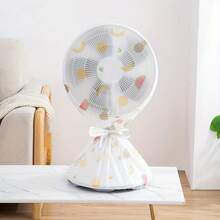 غطاء مروحة مقاوم للماء والغبار بنقشة فواكه نابضة بالحياة، غطاء غبار منزلي للمراوح العمودية، مادة غير مخالطة للطعام - تصميم شبكي قابل للتنفس؛ غطاء غبار سميك عالمي للأجهزة المنزلية. - متعدد الألوان - مشاهدة 9