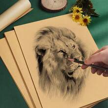 20 Sheets Of A4 Brown Cardboard, 300gsm Thick, Suitable For Card Printing, Hang Tag Design, And Painting - Brown - View 8