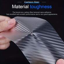 1Pc Carbon Fiber Car Door Edge & Bumper Protective Film - 300cm/118.11in Transparent Scratch-Resistant PET Material, Easy To Apply For Enhanced Vehicle Protection, Universal Automotive Accessories - A - View 5