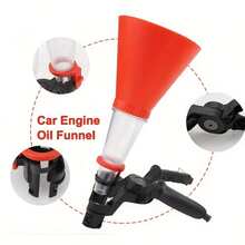 通用漏斗带可调节宽度夹，多功能PVC塑料换油工具套装，适用于汽车发动机机油加注 - A - 查看 4