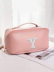 1pc Waterproof PU Leather Makeup Bag, Transparent Toiletry Bag, Large Capacity Travel & Swimming Bag, Dry & Wet Separation Cosmetic Organizer Bag, Portable Waterproof Toiletry Bag, Travel & Swimming Bag, Bathing & Fitness Organizer Bag, Transparent Waterproof Beach Bag, Oval Cylindrical Beach Tote, Transparent Beach Bag, Shoulder Bag, Swimming Bag, Bathing Organizer Bag - Multicolor - View 94