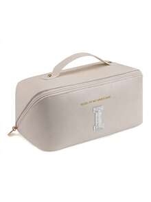 1pc Waterproof PU Leather Makeup Bag, Transparent Toiletry Bag, Large Capacity Travel & Swimming Bag, Dry & Wet Separation Cosmetic Organizer Bag, Portable Waterproof Toiletry Bag, Travel & Swimming Bag, Bathing & Fitness Organizer Bag, Transparent Waterproof Beach Bag, Oval Cylindrical Beach Tote, Transparent Beach Bag, Shoulder Bag, Swimming Bag, Bathing Organizer Bag - Multicolor - View 63