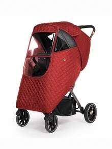 1 件婴儿推车雨罩，婴儿推车雨衣，秋冬 - 彩色 - 查看 4