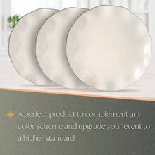 Ivory Plastic Dessert Plates With Scalloped Rim - 6 Pack Of 10 - Appetizers, Desserts, Parties Special Events - 6吋+象牙色 - 查看 4