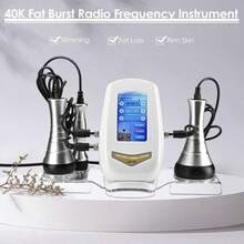 Dispositivo de Radiofrecuencia de Cavitación Ultrasónica, Radiofrecuencia Facial y Corporal,40K 3 en 1 Máquina de Belleza, Masajeador Celulitis Grasa para Abdomen, Cintura, Brazos, Piernas y Caderas - Tipo de Enchufe A USA (110-127V) - Ver 9