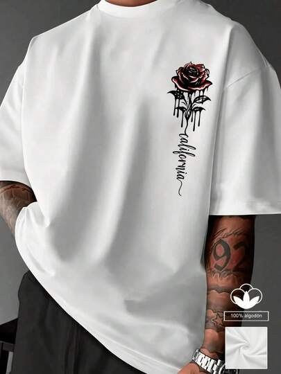 3SEY Camiseta Casual Hombre Algodón 100% - Estampado Moderno, Corte Cómodo y Fresco - Ideal Para Todo