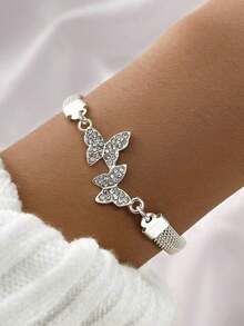 1 Pc Women's Octagonal Bracelet - Silver 2 - View 7