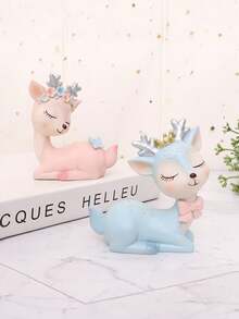 1 قطعة زينة رنة عيد الميلاد الجميلة مع زخرفة الزوايا الزهرية - بني وألوان فاتحة للاستخدام الداخلي والخارجي، لا تحتاج إلى طاقة - مناسبة لديكور عيد الميلاد، المنزل، الحديقة، حفل الزفاف، حفلة عيد الميلاد - تمثال راتنجي