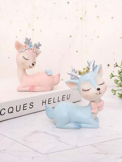 1 قطعة زينة رنة عيد الميلاد الجميلة مع زخرفة الزوايا الزهرية - بني وألوان فاتحة للاستخدام الداخلي والخارجي، لا تحتاج إلى طاقة - مناسبة لديكور عيد الميلاد، المنزل، الحديقة، حفل الزفاف، حفلة عيد الميلاد - تمثال راتنجي