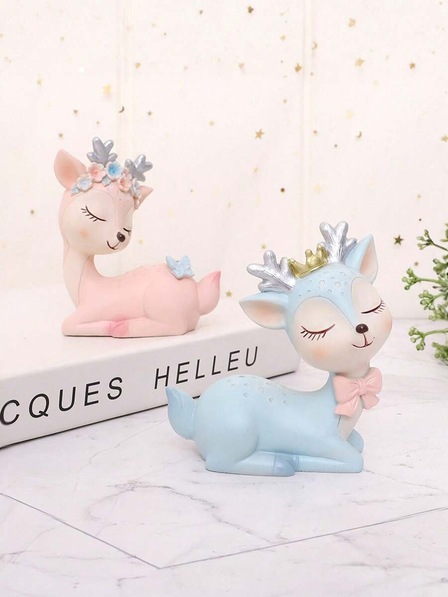 1 قطعة زينة رنة عيد الميلاد الجميلة مع زخرفة الزوايا الزهرية - بني وألوان فاتحة للاستخدام الداخلي والخارجي، لا تحتاج إلى طاقة - مناسبة لديكور عيد الميلاد، المنزل، الحديقة، حفل الزفاف، حفلة عيد الميلاد - تمثال راتنجي