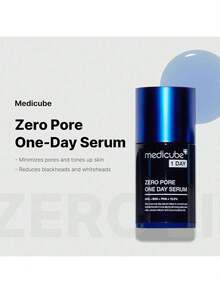 Medicube Zero Pore One-Day Serum 30ml - Overnight Resurfacing With A 15.2% AHA+BHA+PHA Tightening Complex & 2% Niacinamide, Showing A 10.8% Reduction In Pore Appearance After One Day Of Use. - 零毛孔一日精華 - 查看 2