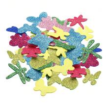Foam Stickers, EVA Self Adhesive Glitters Foam Shape Sticker Craft Supplies For Scrapbook Card DIY Making Home Decor - 小動物款60Pcs - 查看 1