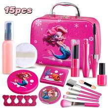 Kids Pretend Makeup Set (, Not For Real Use) Roleplay Vanity Cosmetic Bag Makeup Kit Princess Makeup Handbag Gift Box Set, Birthday, Holiday, Christmas, New Year Gift - Shape - View 19