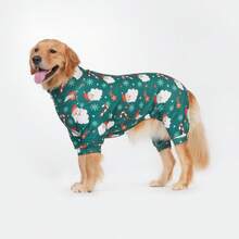 圣诞狗狗睡衣，搞笑圣诞狗狗服装，圣诞小狗睡衣，圣诞小狗衣服，狗狗毛衣，小狗圣诞礼物，狗狗服装，狗狗衣服，小型犬、中型犬、大型犬睡衣，超柔软有弹性，全身印花圣诞图案，S-6XL - 彩色 - 查看 7