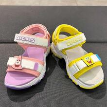 Skechers Collab Cartoon Panda Beach Sandals For Kids Boys & Girls - White/Yellow - View 10