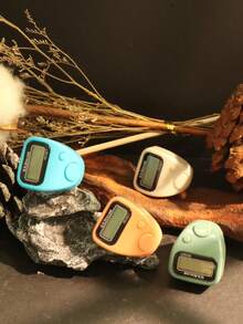 1pc/5pcs/10pcs Mini Cute Finger Ring Counter, Portable Hand Press Electronic Display Counter, Silent Manual Multi-Channel Counter, Durable - Multicolor - View 6