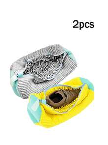Washing Machine Shoe Laundry Bag, Suitable For All Types Of Shoes, Thickened Fleece Lining Protection Laundry Bag, Suitable For Sports Shoes And Casual Shoes, Travel Essential - Multicolor - View 17
