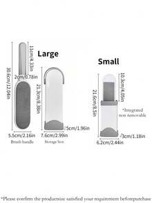 1pc Reusable Lint Brush, A Magical Anti-Static Lint Remover That Can Scrape Off Pet Hair, Human Hair, Paper Scraps, Dandruff Stuck On Clothes. Double-Sided Design Suitable For Wool Coats And Other Lint-Prone Clothes, Also Can Be Used As A Bedsheet Lint Remover - Multicolor - View 3