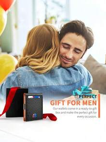 HOVI'S Porte-cartes minimaliste classique, portefeuille fin et portable pour cartes et espèces, porte-monnaie multifonction