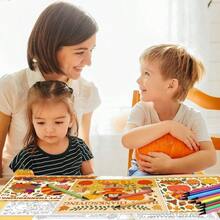 - 24 manteles individuales para colorear pavo de Accin de Gracias con 24 bolgrafos de pintura, tapete desechable de calabaza para cosecha, agradecido, aula, actividades de bricolaje, manteles - Multicolor - Ver 6
