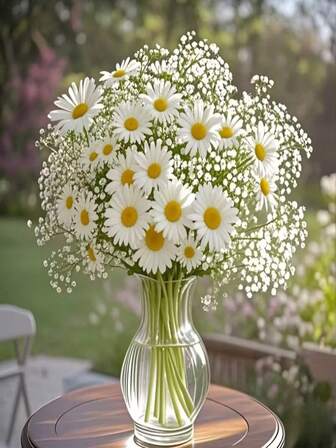 A 20-Piece Starry Sky And 10-Piece Chrysanthemum Combination Set, With A Country Style Decoration, Suitable For Living Rooms And Dining Tables. It Is A Genuine And Non-Fading Decoration, A Nordic-Style Home Decoration, Perfect For Anniversary And Party Decorations