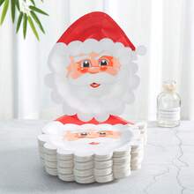 Einweg-Geschirr-Set in Form des Weihnachtsmanns, 7/9 Zoll Einweg-Weihnachtsparty-Pappteller, Einweg-Papierbecher, -Teller, -Servietten, geeignet für 10/24 Gäste, passend für Feierlichkeiten, Weihnachtsdekoration, besonders geeignet für Weihnachtsveranstaltungen und Partyartikel.