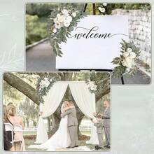 2pcs/Set Artificial Simulated Roses Wedding Decoration Flower For Wedding Birthday Holiday Party Home Festivals Indoor Outdoor Table Wall Door Window Chair Decoration Fake Flowers, Valentine's Day Decoration, Mother's Day Decoration - trắng - Xem 2