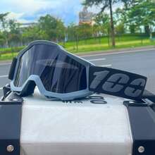 Kính bảo hộ xe máy unisex, chống gió và chống sương mù, kích thước phù hợp với mọi người, thích hợp cho xe địa hình, xe máy địa hình, trượt tuyết. - 100 - Xem 19