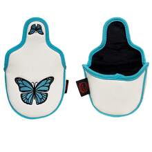 1pc 'Butterfly' Pattern Blade Putter Head Cover, Putter Head Cover Blade, Magnetic Closure Blade Putter, Mid Mallet Putter Cover