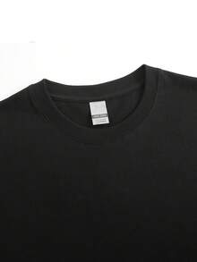 Camisa de manga corta de algodón puro para niños en Halloween Te deseamos una Navidad pescadora, Papá Noel pescando en bote con caña y línea, fondo de copos de nieve 100% Algodón Camiseta para Niña y - Negro - Ver 5