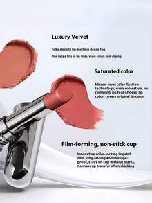 NOVO 防水防汗丝绒哑光唇膏，持久显色，色彩鲜艳，适合日常使用、旅行、户外、节日、生日、毕业典礼、派对、时尚妆容