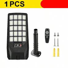 800000LM Luz solar súper brillante Luz LED de alta potencia para exteriores Luz de calle con sensor de movimiento Luz de pared de jardín que se ilumina desde el anochecer hasta el amanecer Adecuada para iluminación de patios, villas, carreteras, estacionamientos y áreas comerciales