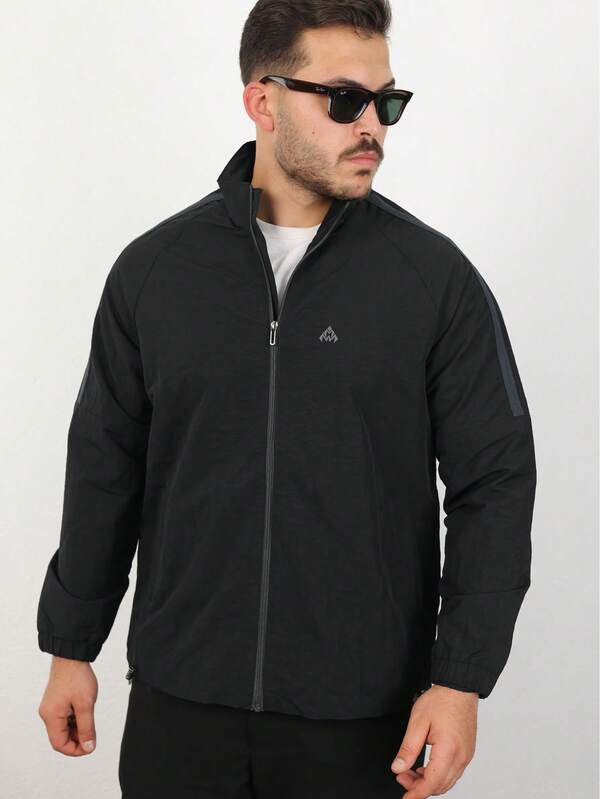 Herren Hochwertige Spezialtextil Herbst/Winter Mode Jacke mit Fellkragen