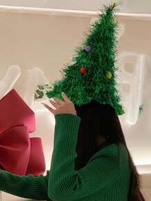 قبعة شجرة الميلاد، ديكور شجرة الميلاد، ديكور حفلة موضوع الميلاد، إنشاء جو، دعامة التصوير الفوتوغرافي، قبعة شجرة الميلاد الخضراء مع زخارف ملونة، قبعة جميلة مناسبة لحفلات الميلاد، هدايا ، مثالية لحفلات الميلاد والديكورات، مثالية لصور حفلة الميلاد، ديكورات الميلاد، رائعة للشتاء، ديكور غرفة رأس السنة الجديدة ديكورات الميلاد المنزلية هدايا الميلاد ديكورات الميلاد