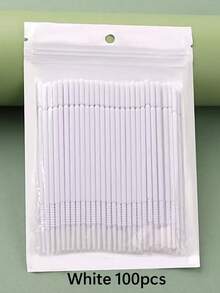 50/100 件纳米清洁棉签，超精细卸妆棒，适用于眼部化妆、轮廓、眼线、唇部和皮肤清洁