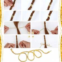 LaVenty Egyptian Costume Accessories Gold Hair Clips Egyptian Headpiece Costume Headwear