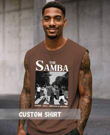 Camiseta Cavada Oversized Tee Zeca The Samba Pericles Xande Faixa Regata Machão Zoeira Meme