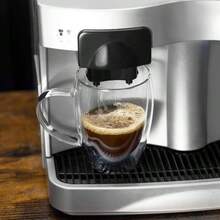 - Tazas de caf de cristal de doble pared con asa, vidrio de caf aislado, tazas de caf transparente, tazas de caf de cristal, tazas de caf con tapa, tazas de t, tazas de caf con leche, vasos de bebidas, resistentes al calor, 2 unidades