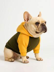 Dog Hooded Fleece T-Shirt Cat Warm Hoodie - Soft & Comfortable Daily Wear, Basic Hoodie, Winter Jacket, Cozy T-Shirt Suitable For All Pet Breeds - Multicolor - View 11