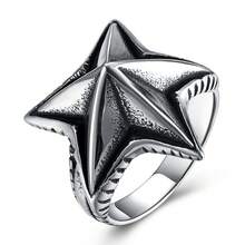 1pc Stainless Steel Five-Pointed Star Ring, Suitable For Gifting To Friends, Colleagues, Parents, Boyfriend/Girlfriend, Couples - Silver - View 9